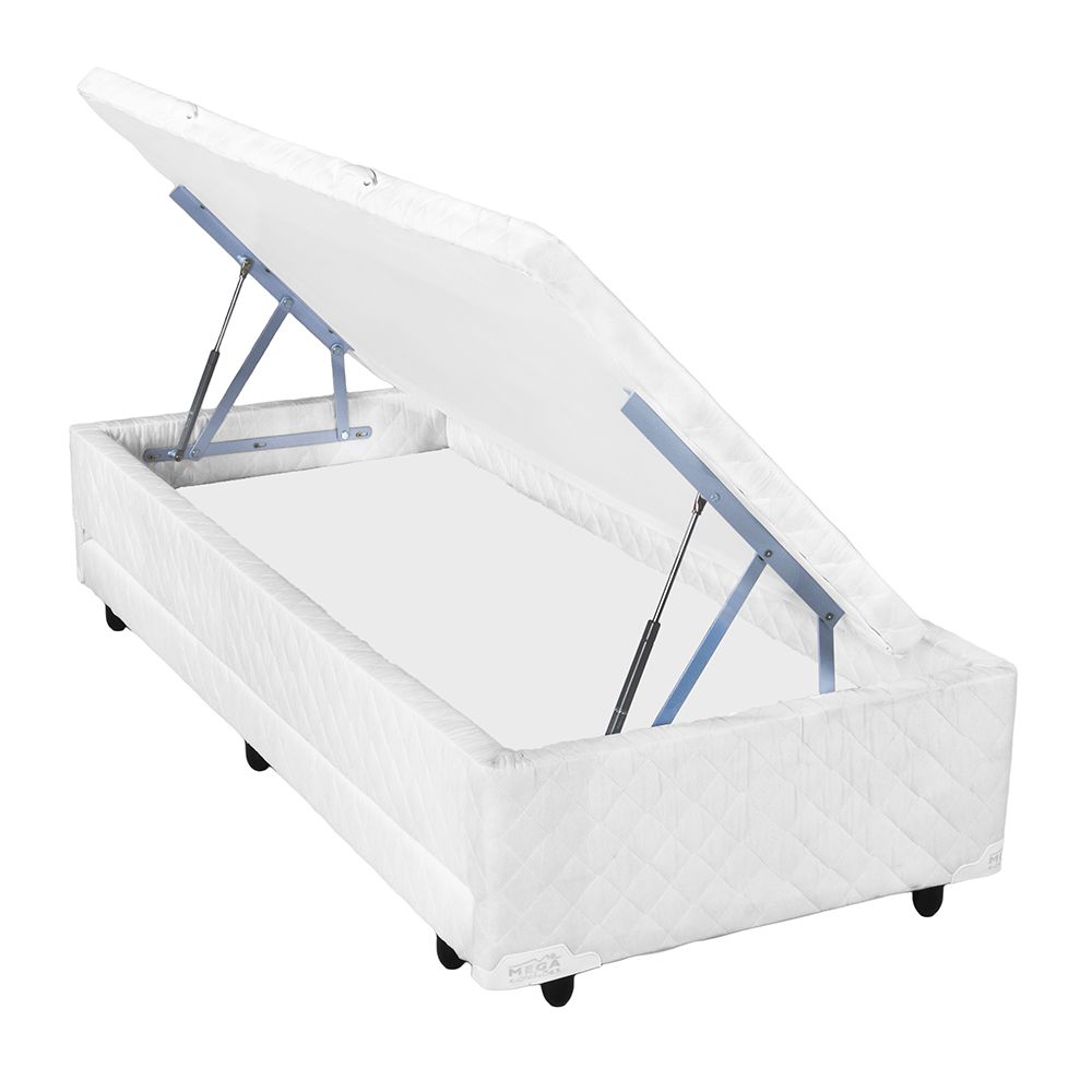 Bicama Box Baú Mega Branco 3 em 1 - 096x203 - Solteiro Americano -  megacolchoes
