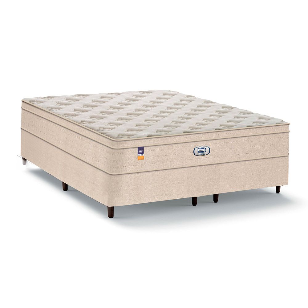 Cama Box com Colchão Casal Simmons Ibiza - 138x188 - megacolchoes